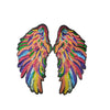 PC3100J Super Sequin Multi Colour Orange Wings XXL (Iron On)