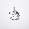 PC2123 - White Unicorn Colorful Hair (Iron On)