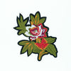 PC2699 - Dark Green Leaves Red Flower (Iron On)