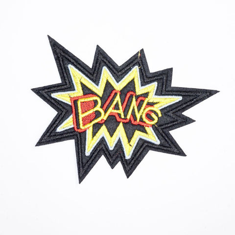 PC2126 - Yellow Red Bang Text Effect (Iron On)