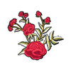 PC2866 - Red Rose Bunch Flower (Iron On)