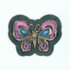 PC2578B - Pink Butterfly PVC Leather M (Iron On)