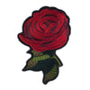 PC2459 - Red One Rose Flower (Iron On)