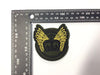 PC3866B - Navy Green Crown Wings (Iron On)