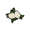 PC2736 - White Double Rose Flower (Iron On)