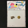 MP0132 - Gold Hawk Eagle Bird Head Metal Pin Badge