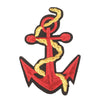 PC2342 - Red Anchor with Gold lines medium (Iron on)
