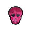 PC3364B - Reversible Double Pink Sequin Skull (Iron On)