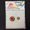 MP0151 - Gold Red Cross Metal Pin Badge