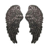 PC3100I - Super Sequin Black Wings XXL (Iron On)