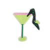 PC2379 - Green Cocktail Shoe (Iron On)