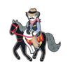 PC2808 - Black Horse Cowboy L (Sew On)