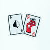 PC2616 - Ace and Quenn Poker Card (Iron On)