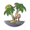 PC3096 - Palm Tree Flamingo Island (Sew On)