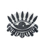 PC2863 - Black Transparent Eye Decorative (Sew On)