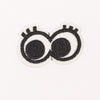 PC2294 - Pair of eyes black & White (Iron on)