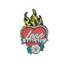 PC2560 - Fire Love Heart (Iron On)