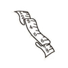 PC3120 - White Measuring Tape Ruler (Iron On)