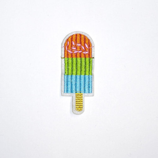PC2058 - Orange Green Blue Ice Cream Stick (Iron On)