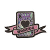 PC2318 - Sequin Wonder Card Black Pink (Sew on)
