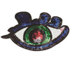 PC2285 -Sequin Green Blue Eye with tears XL (Sew on)