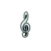 PC2688 - Silver Stone Music Note (Iron On)