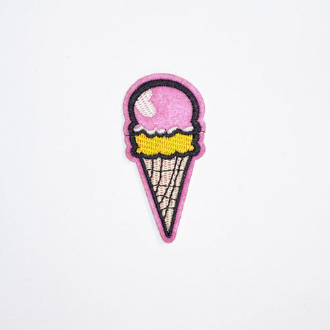 PC2055 - Pink Waffle Ice Cream (Iron On)