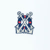 PC2546 - Double Anchor Badges (Iron On)