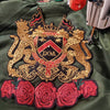 PC3576 - Gold Red Lions Crest (Iron On)