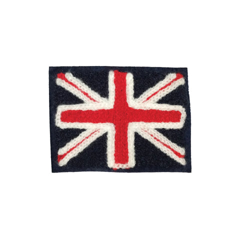 PC2077B - Fur Blue Normal Union Jack (Sew On)