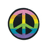 PC2946 - Black Rainbow Peace (Iron On)