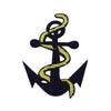 PC2949 - Navy Blue Gold Anchor (Iron On)
