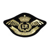PC2970 - Gold Black Winged Army Badge (Iron On)
