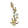 PC2980 - Yellow Long cherry blossom Flower (Iron On)