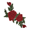 PC2992 - Red Rose Embroidered Flower (Sew On)