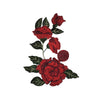 PC3007 - Red Rose Netted Flower (Sew On)