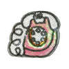 PC3052 - Sequin Pink White Telephone (Iron On)