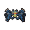 PC3414B - Blue Lion Bee Crest (Iron On)