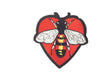 PC3465 - Bee Heart L (Iron On)