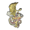PC3472 - Gold Eagle Silver Dragon Fight Flight XXL (Iron On)