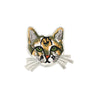PC3608B - Green Eyed Cat Head (Iron On)