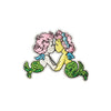 PC3707 - Mermaid Couple Kiss (Iron On)