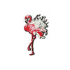 PC3750B - Red Flamingo Feathers (Iron On)