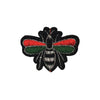 PC4030 - Red Green Glitter Line Bee/Fly Bug (Iron On)