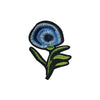 PC4054 - Round Blue Flower Plant (Iron On)