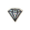 PC4105B - Sequin Silver Diamond (Iron On)