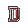 PC2405D - Black and Red Letter D (Iron On)
