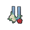 PC3503U - Blue Flower Letter U (Iron On)