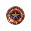 PC3342 - Reversible Double Sequin Captain America Shield (Sew On)