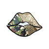 PC3339 - Camouflage Army Gold Lips (Sew On)